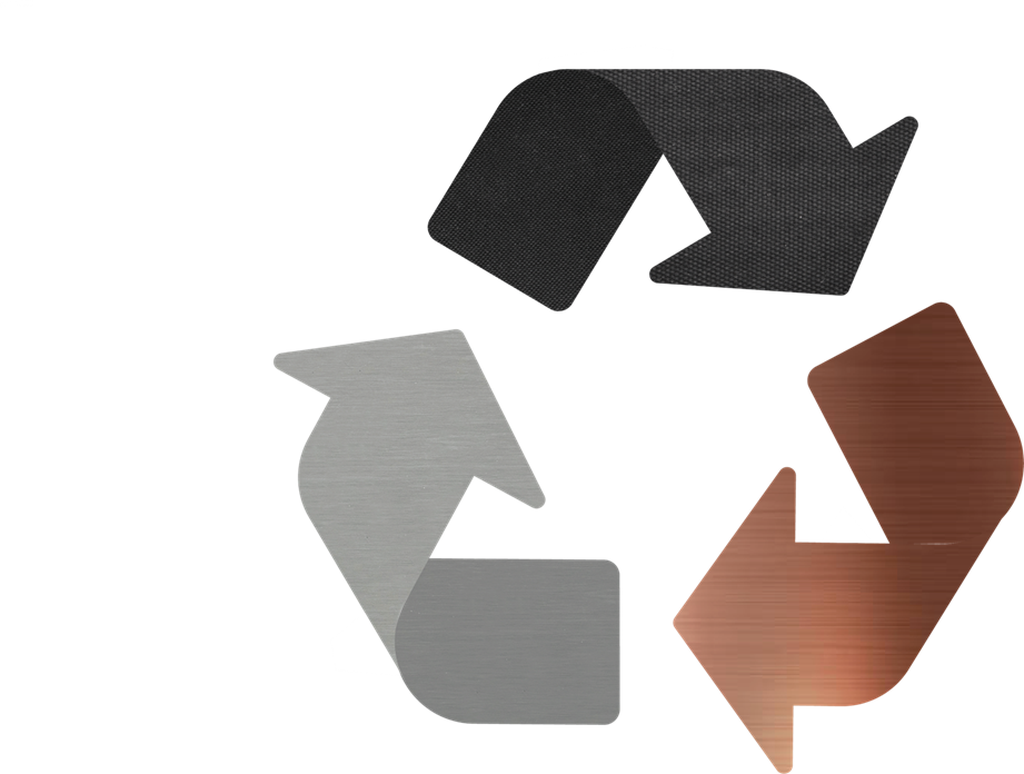 Recyclage EPDM Zink-Zinc Koper-Cuivre