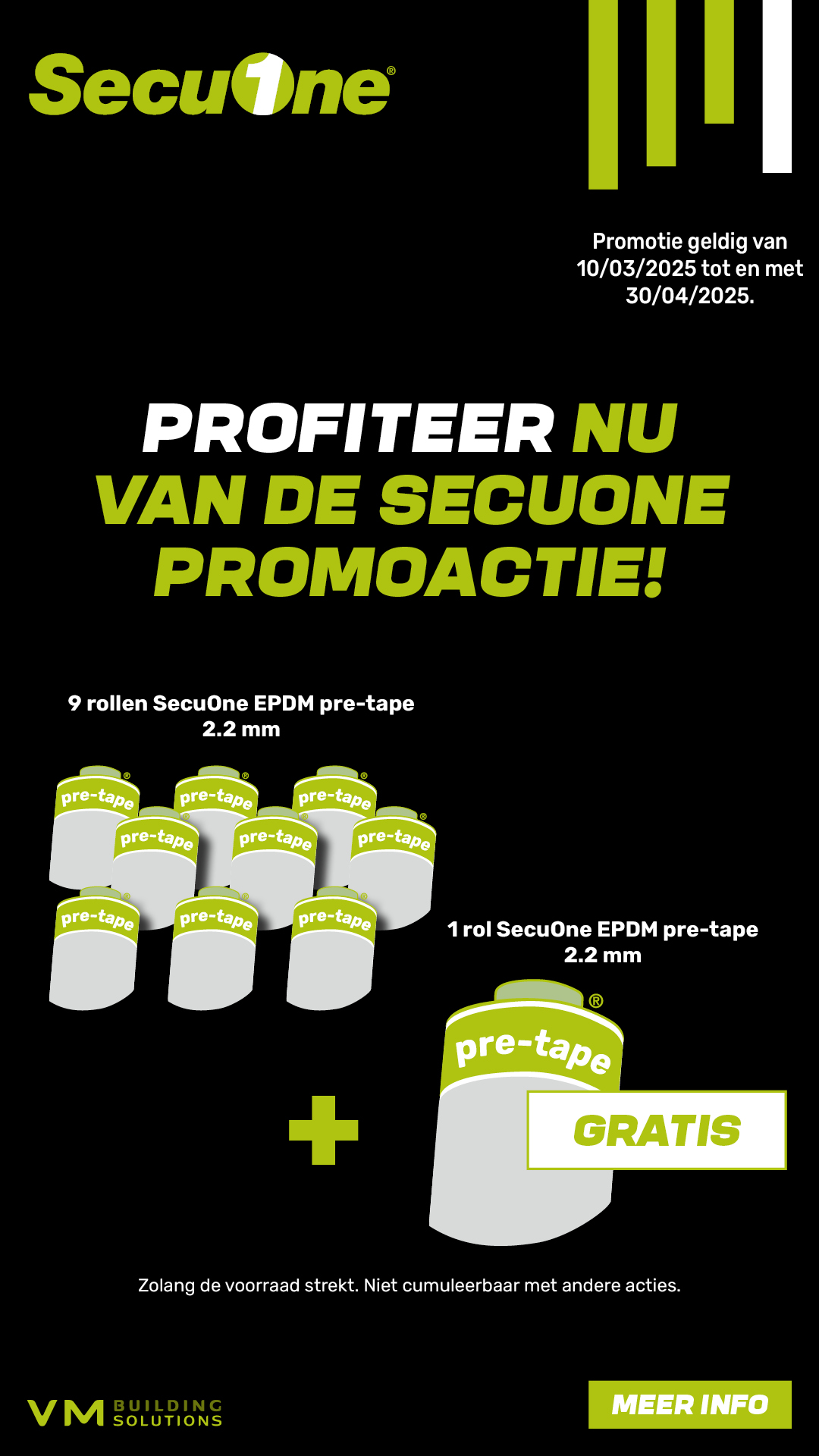 SecuOne EPDM actie - promo